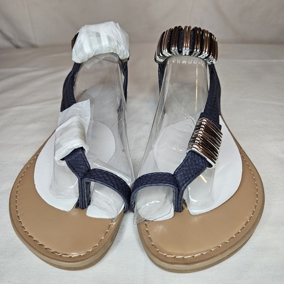 Bar III Vera Mediterranean Sandals NWT Sz 5 Navy - Picture 3 of 10